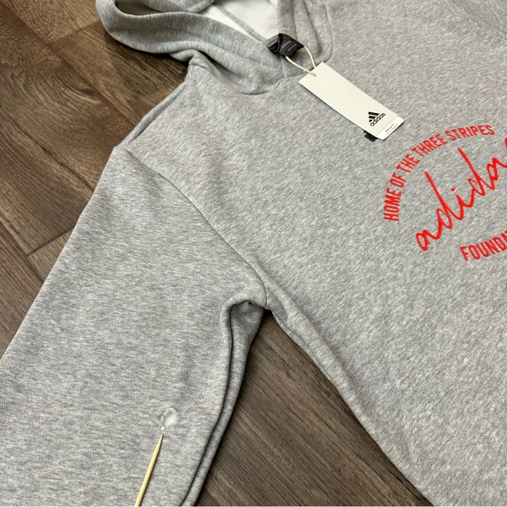 Adidas Hoodie Multi Sport Hooded Sweatshirt Work Out Men’s Size S Gray
